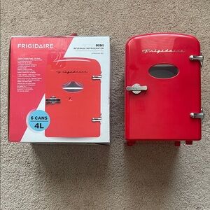 Frigidaire Retro Mini Red Fridge